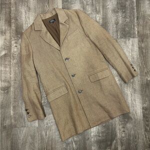 A.P.C. Tan Linen Blazer Coat